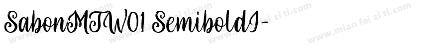 SabonMTW01 SemiboldI字体转换
